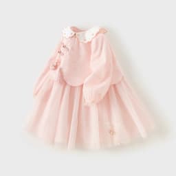 Dave Bella Princess Floral Dress for Girls Baby Children 2024 New Autumn Sweet Gentle Fashion Casual Party Outdoor DB3241829