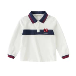 Dave Bella Boys Spring Autumn Polo T-shirt Casual Long Sleeve Cotton T-shirt Kids Outdoor Shirt Top Children Clothes DK3253258