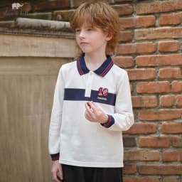 Dave Bella Boys Spring Autumn Polo T-shirt Casual Long Sleeve Cotton T-shirt Kids Outdoor Shirt Top Children Clothes DK3253258