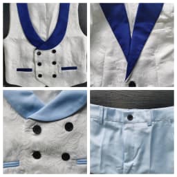 Formal Boy's 3-Piece Suit Set (Jacket+Vest+Pants) Paisley Slim Fit Classy Kids Tuxedo Toddler Dresswear Wedding Ring Bearer