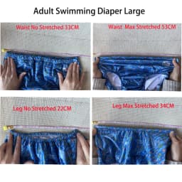 You Select Print 10pcs A Lot Large Size Adult Swimming Diapers For Functional Training Adult Swimming Nappy For Male Female