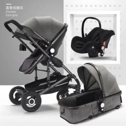 3 in 1 baby stroller Luxury High Landscape baby pram portable baby pushchair multifunctional Newborn Carriage double faced