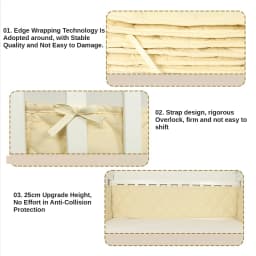 Newborn Cribs Bumpers Baby Crib 4 PCS Set Cot Bumper Anti Collision Protector Bed Teen Room Decor Four Season Universal 130x70cm