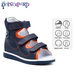 Ankle Support Children's Corrective Orthopedic Shoes Princepard Summer Girls Boys High-top Sandals with Arch and Ankle Support