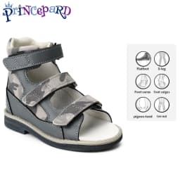 Ankle Support Children's Corrective Orthopedic Shoes Princepard Summer Girls Boys High-top Sandals with Arch and Ankle Support
