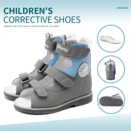 Ankle Support Children's Corrective Orthopedic Shoes Princepard Summer Girls Boys High-top Sandals with Arch and Ankle Support