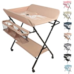 Newborn baby folding diaper Table with Storage basket-seven colors available