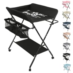 Newborn baby folding diaper Table with Storage basket-seven colors available