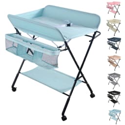 Newborn baby folding diaper Table with Storage basket-seven colors available