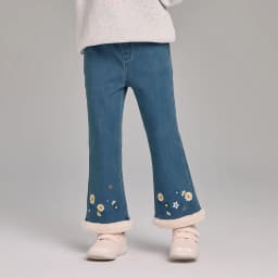 Dave Bella Girls Bootcut Velvet Jean Autumn Winter Children Loose Elastic Pants Jeans Outdoor Party Formal Trousers DK4253638
