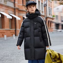 OLEKID 2025 Winter Children Girls Down Jacket Thick Warm Long Teenage Girl Down Jacket Coat 6-14 Years Kids Boy Parkas Outerwear