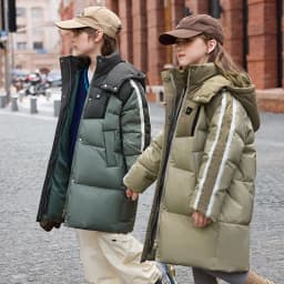 OLEKID 2025 Winter Children Girls Down Jacket Thick Warm Long Teenage Girl Down Jacket Coat 6-14 Years Kids Boy Parkas Outerwear