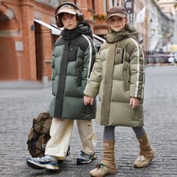 OLEKID 2025 Winter Children Girls Down Jacket Thick Warm Long Teenage Girl Down Jacket Coat 6-14 Years Kids Boy Parkas Outerwear