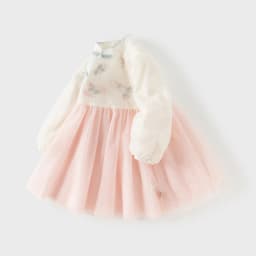 Dave Bella Children Mesh Dress Girls Clothes Spring Autumn Baby Charm Hanfu Dresses Chinese Style Sweet Elegant Party DB1261014
