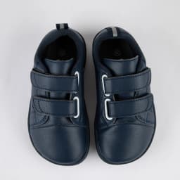 ZZFABER Soft Fiber Leather Casual Shoes Flixible Barefoot Sneakers for Boys