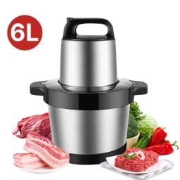 OWJHE N1000W Meat Grinder Kitchen Chopper 6L Electric Home Meat Grinders Stainless Steel Baby Vegetable Food Processor Blender