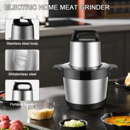 OWJHE N1000W Meat Grinder Kitchen Chopper 6L Electric Home Meat Grinders Stainless Steel Baby Vegetable Food Processor Blender