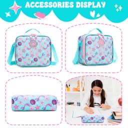 Meetbelify Kids School Backpacks for Girls Boys Backpack with Lunch Bag for Elmentary Students