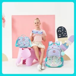 Meetbelify Kids School Backpacks for Girls Boys Backpack with Lunch Bag for Elmentary Students