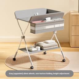 Multifunctional Baby Diaper-Changing Table Adjustable Baby Caring Table Newborn Removable Folding Diaper Changing Table