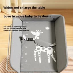 Multifunctional Baby Diaper-Changing Table Adjustable Baby Caring Table Newborn Removable Folding Diaper Changing Table