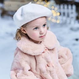 Dave Bella Children's Plush Cotton Coat Autumn Winter Girls' Thickened Warmth Jacket Party Outerwear Children Clothing DB4253769