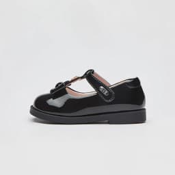 Dave Bella Girls' Leather Shoes Black Autumn New Collection Children's Princess Shoes Soft Academy Style Party DB3252588