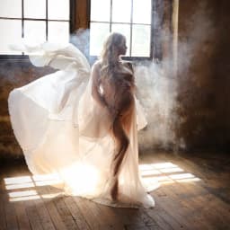 Simple Style Long Sleeve Soft Tulle Dress Clothes For Pregnant Women Floor Length Long Tail Dress Maternity Photo Shoot Dresses