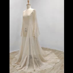Simple Style Long Sleeve Soft Tulle Dress Clothes For Pregnant Women Floor Length Long Tail Dress Maternity Photo Shoot Dresses