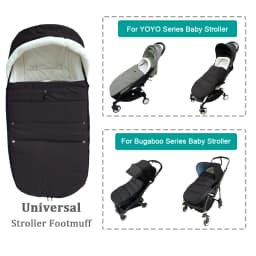 Universal Stroller Footmuff, Fits YOYO /YOYO2/ YOYO3 & Bugaboo All Series, Waterproof Fabric, Foldable Washable