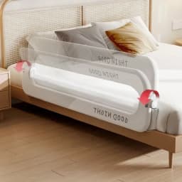 IMBABY Bed Guardrail Anti Fall Baby Safety Bed Barrier Portable Crib Cover Adjustable Bed Rail Guard Bedroom Crib Bumpers