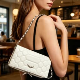 New fashionable women's handbag elegant retro leather chain strap crossbody bag luxurious designer shoulder bag