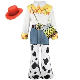 Cowgirls Costume for Halloween Girl Cartoon Cosplay Top Pants Belt Set Carnival Stage Performance Fancy Clothes