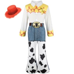 Cowgirls Costume for Halloween Girl Cartoon Cosplay Top Pants Belt Set Carnival Stage Performance Fancy Clothes