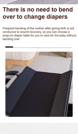 Portable Baby Bed Baby Crib Foldable Baby Crib Newborn Baby Crib Height-Adjustable Baby Crib Multifunctional Baby Crib Baby Crib with Safety Rails Bedside Sleeper Baby Crib Anti-Tip Baby Crib Home-Use Baby Crib Breathable Mattress 0-3 Years Old Infant