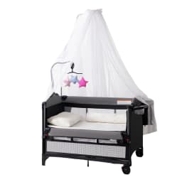 Portable Baby Bed Baby Crib Foldable Baby Crib Newborn Baby Crib Height-Adjustable Baby Crib Multifunctional Baby Crib Baby Crib with Safety Rails Bedside Sleeper Baby Crib Anti-Tip Baby Crib Home-Use Baby Crib Breathable Mattress 0-3 Years Old Infant