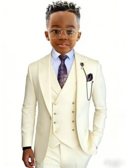 Txjojn Stylish Kids Suit Set 3 Pieces Wedding Ring Bearer Outfit High Quality Boys Slim Fit Suits Birthday Party Wear Plus Size