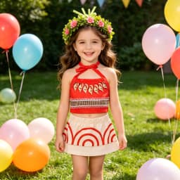2026 Summer Kids Moana Ocean Adventure Princess Dress Twin Girls Sleeveless Outfit Halloween Party Cosplay Costume