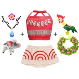 2026 Summer Kids Moana Ocean Adventure Princess Dress Twin Girls Sleeveless Outfit Halloween Party Cosplay Costume