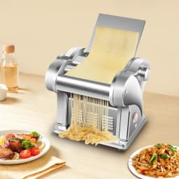 Commercial Electric Dough Roller,6-Speed Adjustable Thickness Pasta Making Machine,Electric Noodle&Dumpling Maker For Home/Commercial Use,Sheeter Noodle Pasta Maker Machine Stainless