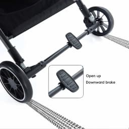 OWJHE Portable aby Carriage,Bi-directional ultra lightweight foldable high landscape four wheel shock absorber baby stroller,baby cart