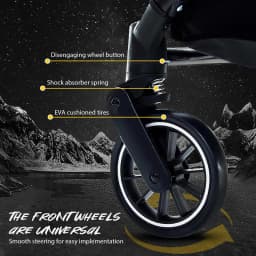 OWJHE Portable aby Carriage,Bi-directional ultra lightweight foldable high landscape four wheel shock absorber baby stroller,baby cart