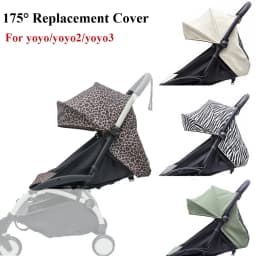 3Pcs /Set 175° Strollers Accessories Sunshade Covers Seat Cushion With Breathable Mesh Canopy Seat Liner Fit YOYO+/YOYO2/YOYO3