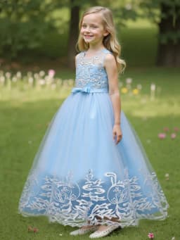 2026 Flower Girl Dresses For Weddings Lace Luxury Vestidos Princess Birthday Party Bridesmaid Dress For Kid 5-12 Years BIBIHOU