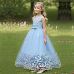 2026 Flower Girl Dresses For Weddings Lace Luxury Vestidos Princess Birthday Party Bridesmaid Dress For Kid 5-12 Years BIBIHOU
