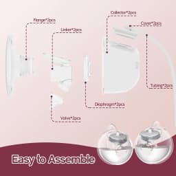 Wearable Milk Collection for Spectra S1 S2 9 Plus and SG, Wearable Breast Pump Collection Cup Compatible with Spectra