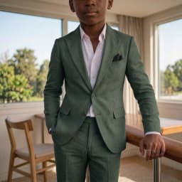 Linen Boy Suits Soft Two Pieces Wedding Slim Fit Minimalist Style for Junior Model Proms Family Summer Celebrations 2026