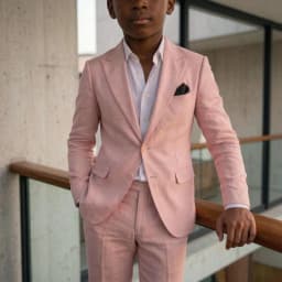 Linen Boy Suits Soft Two Pieces Wedding Slim Fit Minimalist Style for Junior Model Proms Family Summer Celebrations 2026