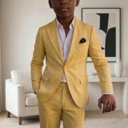 Linen Boy Suits Soft Two Pieces Wedding Slim Fit Minimalist Style for Junior Model Proms Family Summer Celebrations 2026