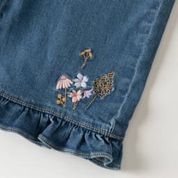 Dave Bella Children Embroidery Jeans Pants Girls Wide Leg Autumn Spring Trousers Denim Elastic Straight Trousers DB3262597
